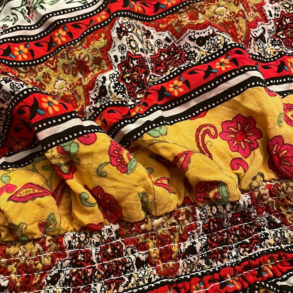 Bohemian tank multicolored